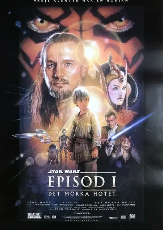 Filmaffisch för Star Wars Ep 1 The Phantom Menace