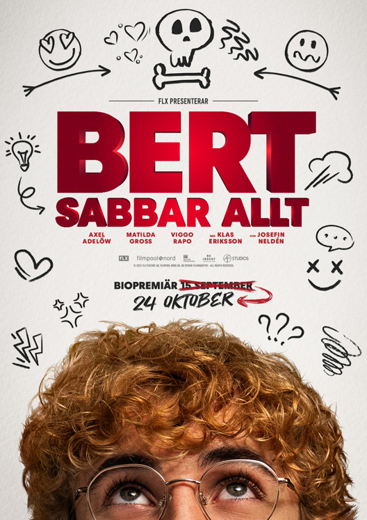 Filmaffisch för Höstlovsbio: Bert sabbar allt