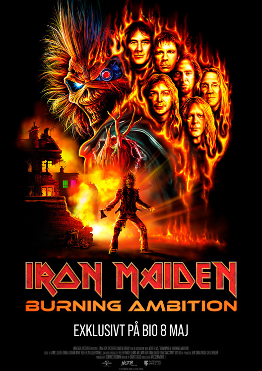 Filmaffisch för Iron Maiden: Burning Ambition